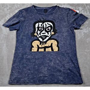 J Pierce Voiz Shirt Mens Medium Graphic Face Art Tee Unique Dyed Novelty Design